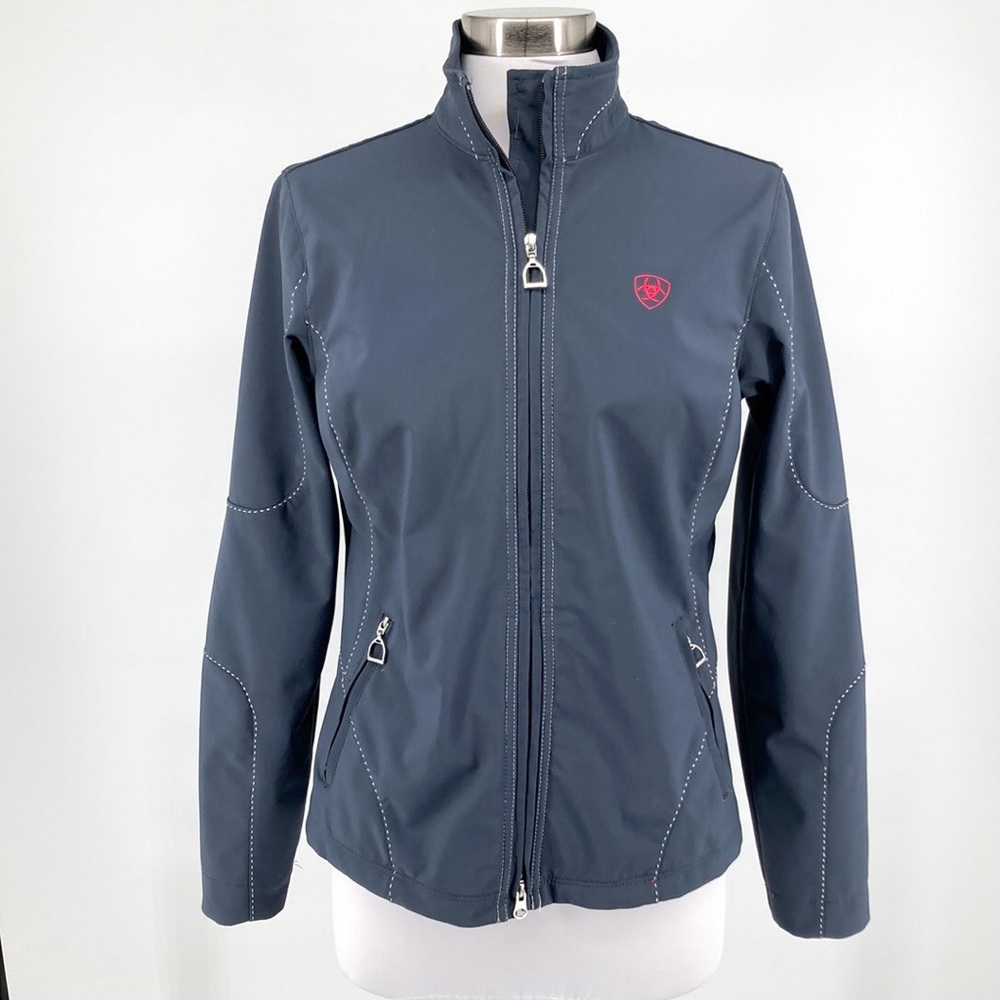 Ariat Womens Gray Zip Up Jacket Size M